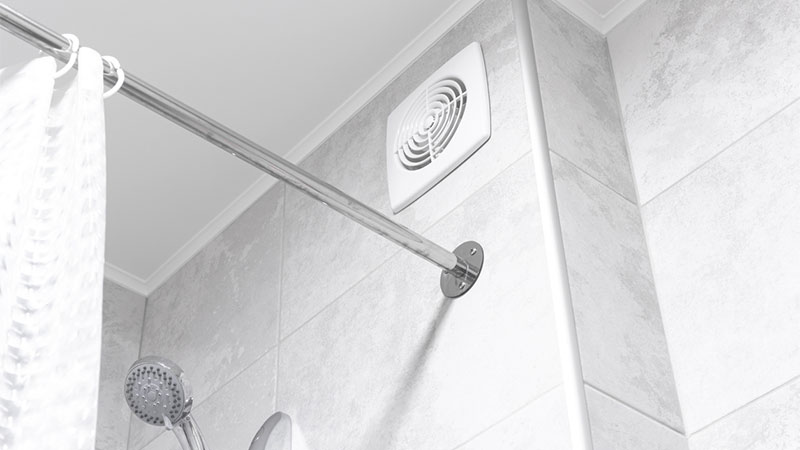 afvoer vochtige lucht in badkamer